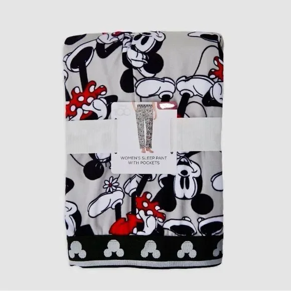 Disney Women's Mickey Mouse Plush Sleep Lounge Pants Size L - Picture 6 of 6
